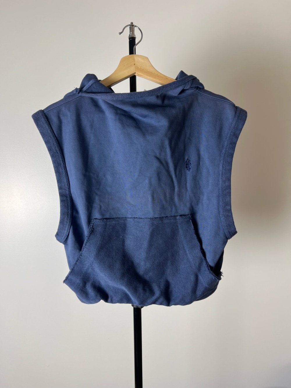 NWOT Free People Movement  Sleeveless Hooded Sweatshirt - Blue
